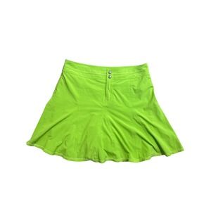 Title Nine Nimblene Skort Lime Green Athletic Hiking Tennis Skirt Size 8 150943